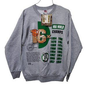 NOS Vintage 90s Adult Sz L Long Gone Series Boston Celtics Champ Sweatshirt RARE